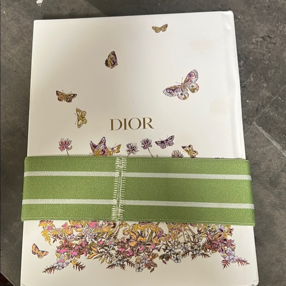 Christian Dior Floral Notebook with Green Band - Picture 2 of 8